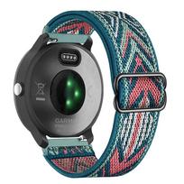 20mm 22mm Nylon Strap For Garmin Vivoactive 4 3 HR Band Watch Venu 2 SQ Forerunner 645 Elastic Wristband Bracelet Fenix 6 5 Pro 20mm Wrist Strap