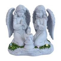 LED Angel Figurine Lamp Solar Powered Lanterns for Garden and Yard Decoration Waterproof Statue Outdoor Parties Ornament