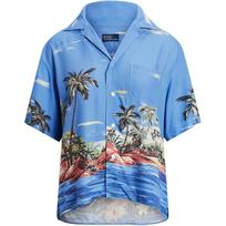 Polo Ralph Lauren Palmių Medis Liūtis Trumpomis Rankovėmis Marškiniai Moteriški Mėlyni 211959817-001 XS gray
