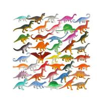 48 vnt. Mini dinozaurų figūrėlių rinkinys Mažų gyvūnų modeliai Realistiška simuliacija Edukaciniai vaikų žaislai Gimtadienio dovana berniukams Žaidimui