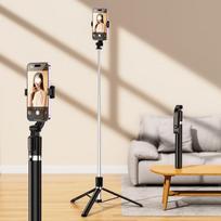 Foldable Bluetooth Selfie Stick & Tripod with Remote Control - Portable for Travel
