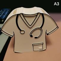 Nurse Pen Holder Nurses' Uniforms Shaped Design Desk Organizer Perfect Gift For Nurses Doctors And Medical Students Nurse Gifts as the picture