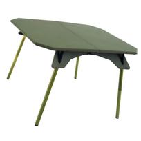 Portable Folding Camping Table with Adjustable Height Aluminum Alloy Folding Table Picnics Desk for Camping and Party žalia