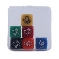 6Pcs/set Party Board Game Props Finger Guessing Game Dices Bar Dices 20mm Party Sieves Party Props Party Game Dices 1