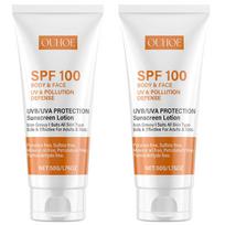 2026 SPF 100 Apsauginis kremas nuo saulės, Kūno ir veido apsauga nuo UV spindulių ir taršos, Apsauginis kremas nuo saulės vasaros paplūdimio atostogoms 1pc