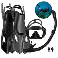 Diving Set Mask With Snorkel Fins For Swimming Sizes 38-42