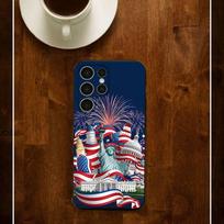 Happy Independence Day Silicone Case For Samsung S25 24 23 22 21 20 Plus Ultra 5G Lite Shockproof Cover Samsung S23plus5G