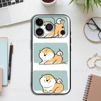 Funny Dog Corgi Black Phone Case For IPhone 17 16 15 14 13 12 13 12 11 Pro Max Plus XS XR Silicone Soft Back Cover iPhone17