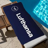 L-L-LufthansaS-ES Towel Beach Bath Quick-Drying Lightweight Portable Sauna Luxury Camping Swim Pool German Travel W40*H60(CM)