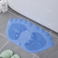 Toe Shape Shower Floor Mat with Suction Cups Foot Pedal Bathroom Anti-slip Mat  Washroom rožinė
