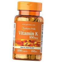 Vitaminas K, Vitaminas K 100, Puritan's Pride 100 skirtukai (36367071) 100tab