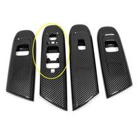 Automobilio lango stiklo pakėlimo jungiklių rėmelio apdailos dangtelis Mercedes Benz C klasės W206 C200 C220 C260 C300 Carbon Fiber Color