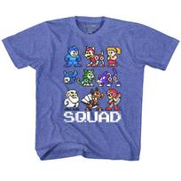 Megaman Player Select Squad Goals Retro Gaming Boy Girl Toddler Top Unisex T-shirts S