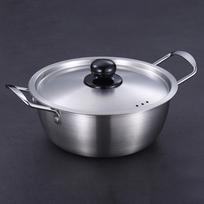 Korėjos „Ramen Pot“ greitai paruošiami makaronai su jūros gėrybių būrio Ramyun Kimchi sriuba 22cm