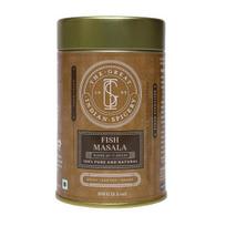 The Great Indian Spicery | Fish Masala - 100gm Tin | Steam Sterilisation, Farm Fresh, Authentic Blend of 17 Spices, Non-Adulterated | Spicy, Earthy