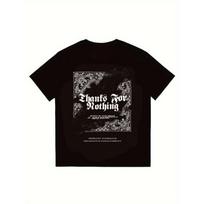 Juodi Marškinėliai Ačiū Už Nieko Bandana Spausdinimo Dizainas Streetwear Atsitiktinis Mados Vyrai Moterys Unisex Viršus Urbanistinis Stilius Hip Hop Apranga S juoda