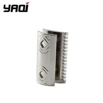 YAQI Harlequin Safety Razor Head 316 Stainless Steel Polished 0.90mm Blade Gap