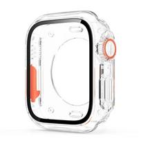 Screen Protector Cover for Apple Watch 46mm 42 45 44 40 41mm Hard PC Front Rear Bumper Case iwatch11 10 987SE654 Change To Ultra Series7 8 9 41mm skaidri