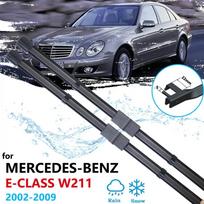 Automobilio valytuvo šluotelė Mercedes Benz E klasės W211 2002~2009 m. priekinio stiklo valytuvui E200 E250 E270 E280 E300 E320 E350 E400 E420 E450 E500 2pcs black