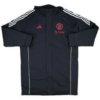 Adidas Manchester United 2024-25 Season Comfortable Hooded Long Sleeve Parka Men outerwear IS8093 S