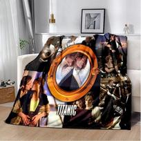 D Titanic Movie Print Throw Blanket Soft Cozy Blanket for Home Bedroom Sofa Travel Office Kids  MultiUse 40x50in
