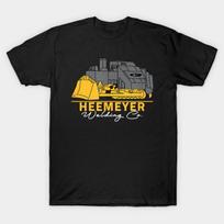 Men Black Print T-shirt Killdozer No-Cut Transfer Paper Print Cotton Tshirt XL juoda