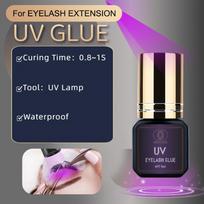 5 ml UV klijai blakstienų priauginimui 1s greitai džiūstantys stiprūs dirbtinių blakstienų priauginimo klijai ilgai išliekantys UV blakstienų klijai