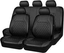 Universal Leather-Style All-Season Wear-Resistant Five-Seater Car Seat Cover 2-piece set juoda