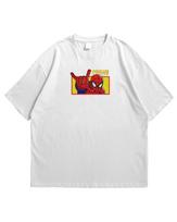 Spider-man Spausdinti Marškinėliai Mada Vyrams Moterims Unisex Vasariniai Per dydį Laisvi Hip Hop Medvilniniai Gatvės Drabužiai Moteriški Vyriški Drabužiai 4XL