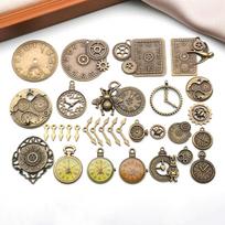 Retro laikrodis Steampunk krumpliaračių laikrodis Mechaninis pakabukas PASIDARYK pats Apyrankės Karoliai Aksesuaras Raktų pakabukai Aksesuarai Rankdarbiai