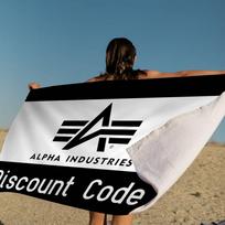 Alpha La Industries Animacinis Mikropluošto Spausdintas Paplūdimio Rankšluostis Kalnų Kopimas Joga Paplūdimys Plaukimas Bėgimas Sugeriantis Minkštas Rankšluostis W30*H60(CM)
