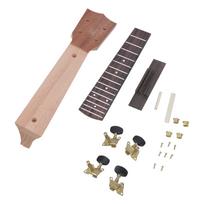 1 Set Ukulele Fretboard Neck Musical Instrument Supplies Ukulele Neck Fretboard Wood Ukulele Fingerboard and Neck Set 21 inches