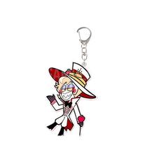 Anime Peripheral Acrylic Keychain Vox Alastor Lucifer Morningstar Charlie Morningstar Angel Dust Backpack Accessories Gift