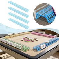 4 American Mahjong Game Boards with Sliding Arms, Tile Holders, Accessories, Modern Acrylic Blue