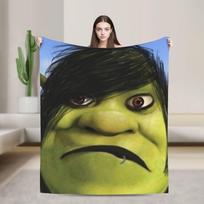 Pun mein swampf S-shreks Blanket  Super Warm Novelty Plush Throw Blanket For Outdoor Travel Office Flannel Bedspread Bed Cover 75x90cm