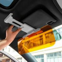 Apsaugantis nuo akinimo automobilio saulės skydelis - Dieninis ir naktinis veidrodėlis su UV apsauga juoda