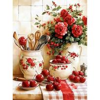 GATYZTORY Painting By Number Flower Kits Drawing On Canvas DIY Picture By Number Vase HandPainted Gift Home Decoration 30x20cm no frame