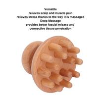 Wooden Material Manual Massage Tool Ergonomic Handle Wooden Massager  Full Body Use