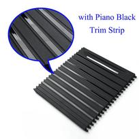 For BMW X5 X6 F15 F16 Interior Cup Holder Sliding Cover Trim Console Roller Blind Slide Replacement 2014 2015 2016 2017 With Piano Black