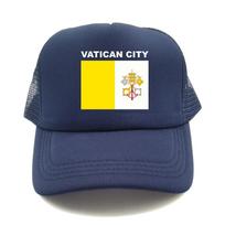 Vatikano Miesto Trucker Kepuraitė Vasarinė Unisex Šauni Šalies Vėliavos Kepurė Unisex Lauko Tinklelio Kepurės blue