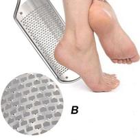 1 PC Double-sided Foot Scrubber Foot Grinder To Remove Dead Skin Horny Foot Stone Stainless Steel Foot Scrubber ZPG B juoda