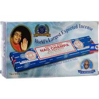 Satya Nag Champa smilkalų lazdelės Agarbatti 180 gramų dėžutė | 12 pakuočių po 15 gramų dėžutėje | Eksporto kokybė ruda