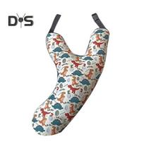 Car Travel Pillow Sleeping Head Body Support for Adults Kids Car Back Seat Soft Neck Pillow for Long Distance Journey Road Trip Dinosaur