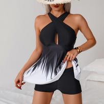 Moteriškas bikinis Seksualus maudymosi kostiumėlis aukštu juosmeniu Paplūdimio maudymosi kostiumėlis Moteriškas vasaros maudymosi kostiumėlis S