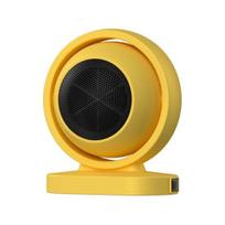 Small Space Heater High Power Plug-and-Play Energy Efficient Compact Size Overheating Protection Desktop Heating Fan AVE EU Plug geltona