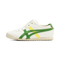 Onitsuka Tiger Mexico 66 Slip-On Leather Retro Durable Low-Top Running Shoes Kids sneaker White Green 1184A085-103 32.5