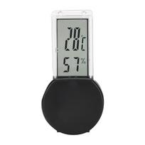 Reptile Terrarium Thermometer Hygrometer Digital Display Pet Tank Temperature GaugeBlack juoda