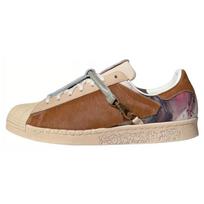 Adidas Originals Superstar 80s X Han Meilin 'Cream Brown' Sneakers ID4383 36