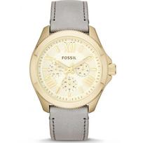Women's Quartz Three-Hand Watch, Stainless Steel Case, Scratch-Resistant Glass Mirror, Leather Band AM4529