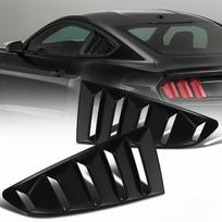 Galinio kampinio lango grotelės Šoninės oro angos dangtelis Priekinio stiklo pritaikymas Ford Mustang 2015-2025 Automobilio priedai Modifikuoti langų žaliuzės juoda